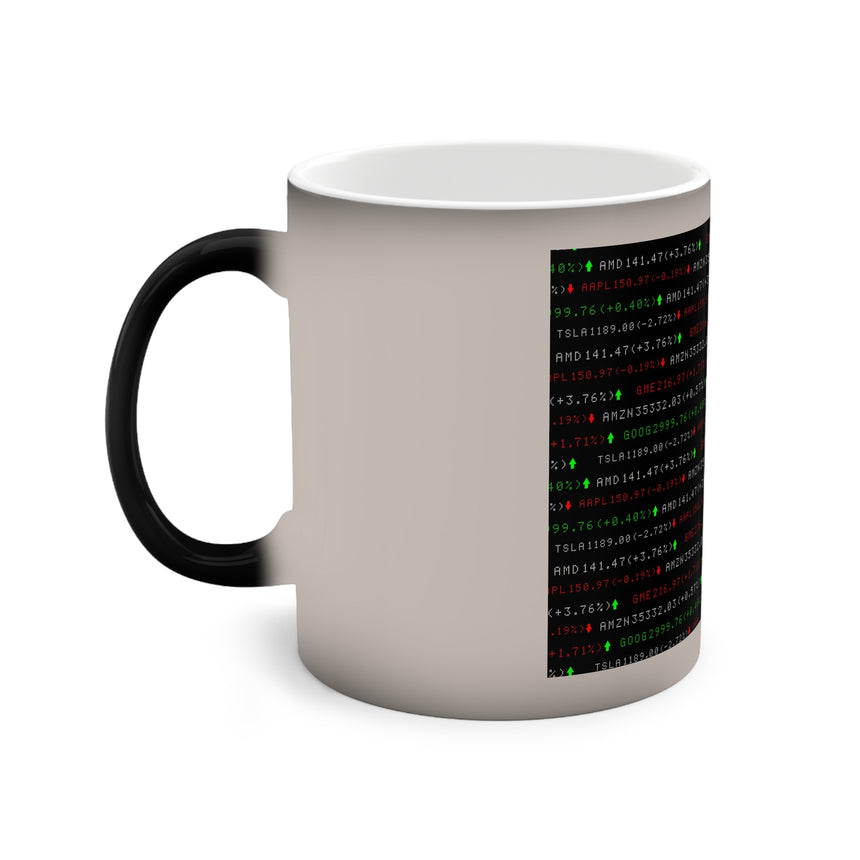 Color-Changing Mug — Stock Market Ticker Heatmap (11oz)