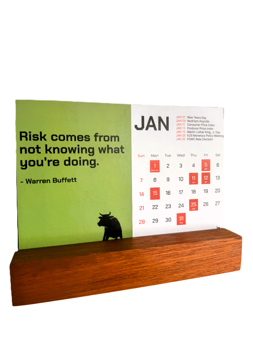 Trader/Investor Calendar 2024 - exclusive economic table calendar