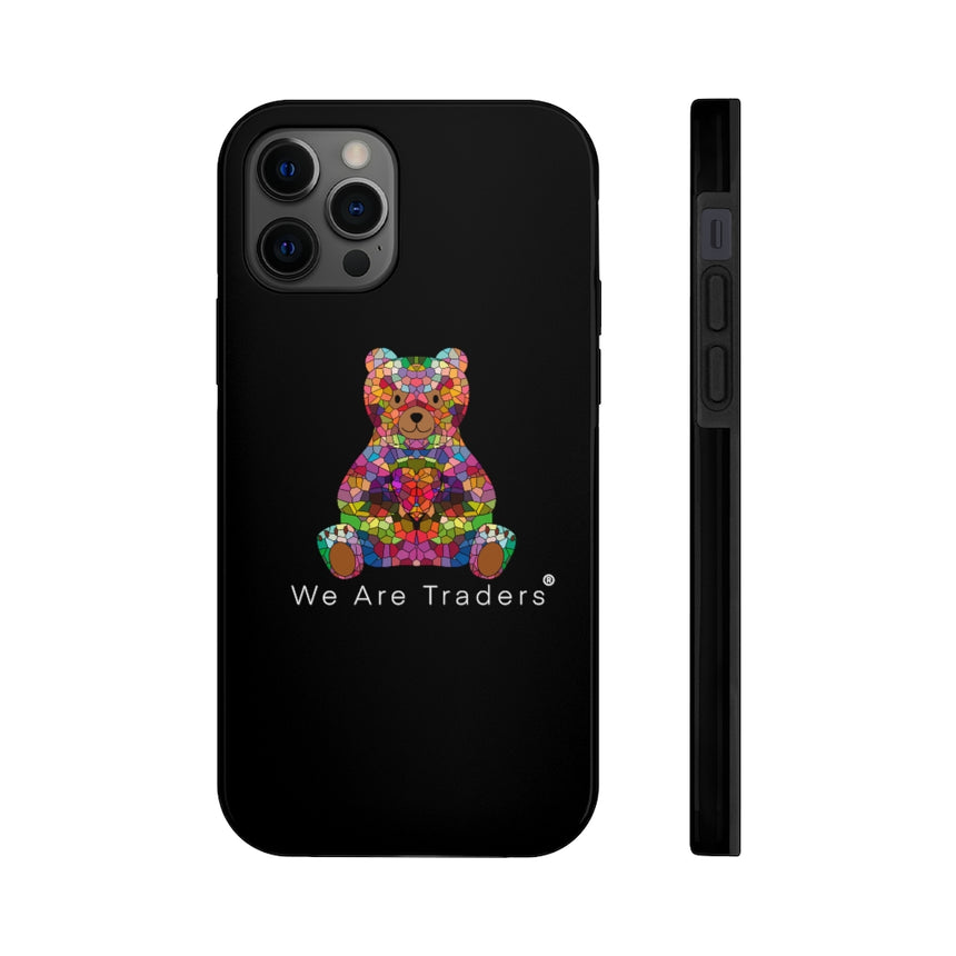 Fundas para teléfono resistentes Black Big Mosaic Bear Mate