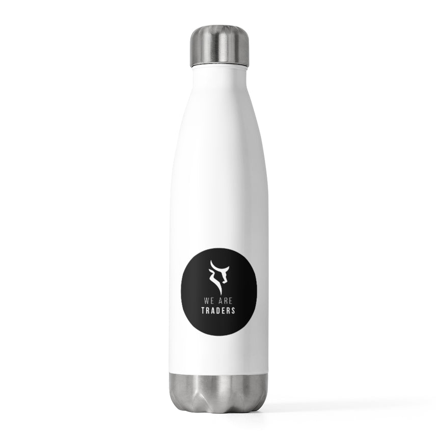 Botella de agua aislada de 20 oz We Are Traders Negro
