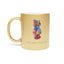Taza Metálica Oso Mosaico (Plata / Oro)
