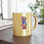 Taza Metálica Oso Mosaico (Plata / Oro)