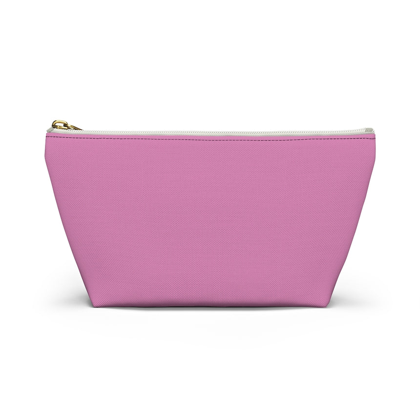 Estuche para accesorios con diseño de osito mosaico violeta con fondo en T
