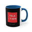 Taza de café Tesla Stock Crash, 11 oz