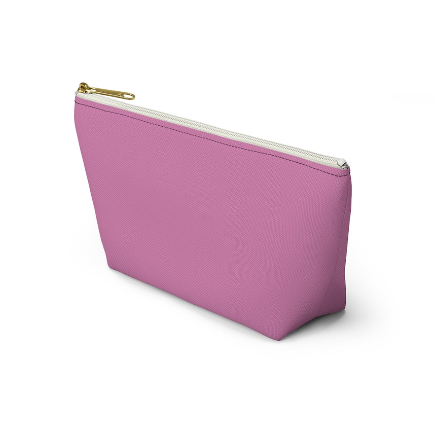 Estuche para accesorios con diseño de osito mosaico violeta con fondo en T