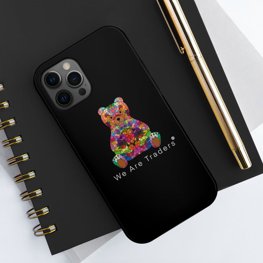 Fundas para teléfono resistentes Black Big Mosaic Bear Mate