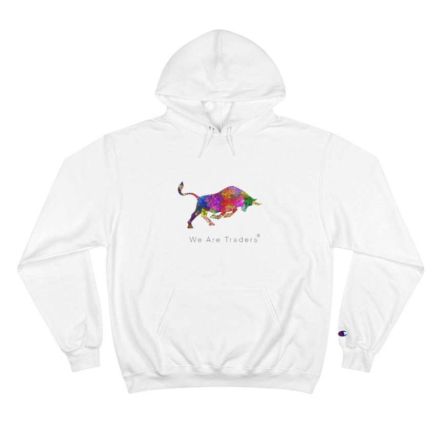 Sudadera con capucha blanca Mosaic Bull Champion