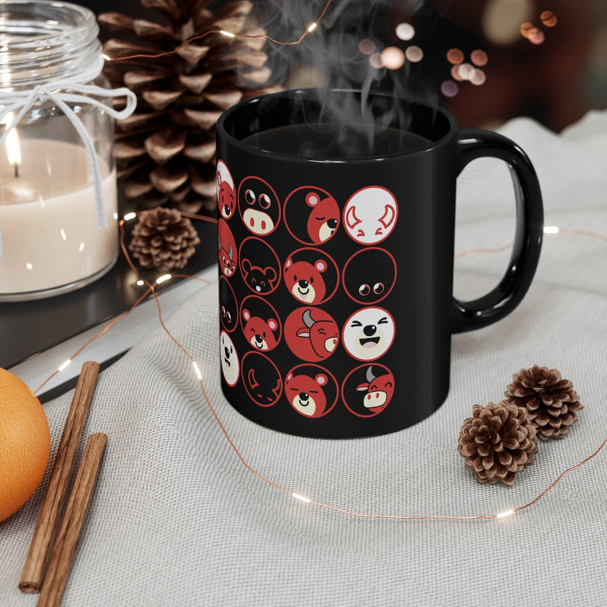 Taza negra 11oz