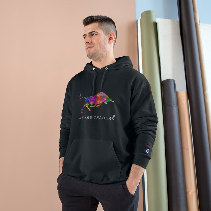 Sudadera con capucha Campeón Toro Mosaico Negro