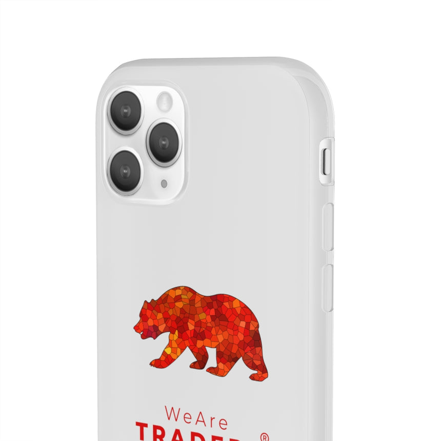 Estuche flexible de oso rojo
