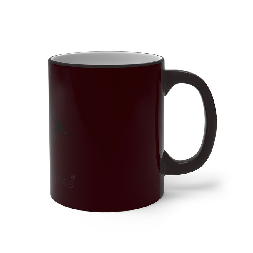 Taza Cambiante de Color Rojo con Toro Mosaico