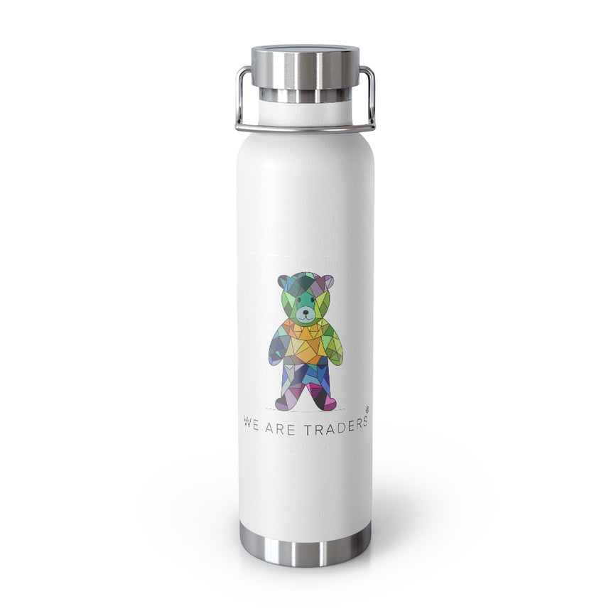 Botella aislada al vacío de 22 oz con oso mosaico de pie