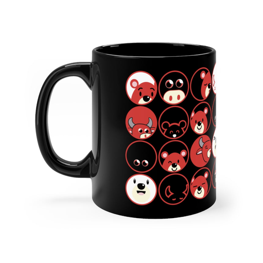 Taza negra 11oz
