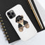 Fundas rígidas para teléfono White Cute Bear Mate