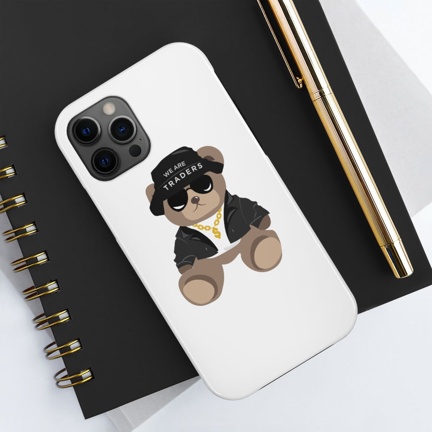 Fundas rígidas para teléfono White Cute Bear Mate