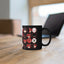 Taza negra 11oz