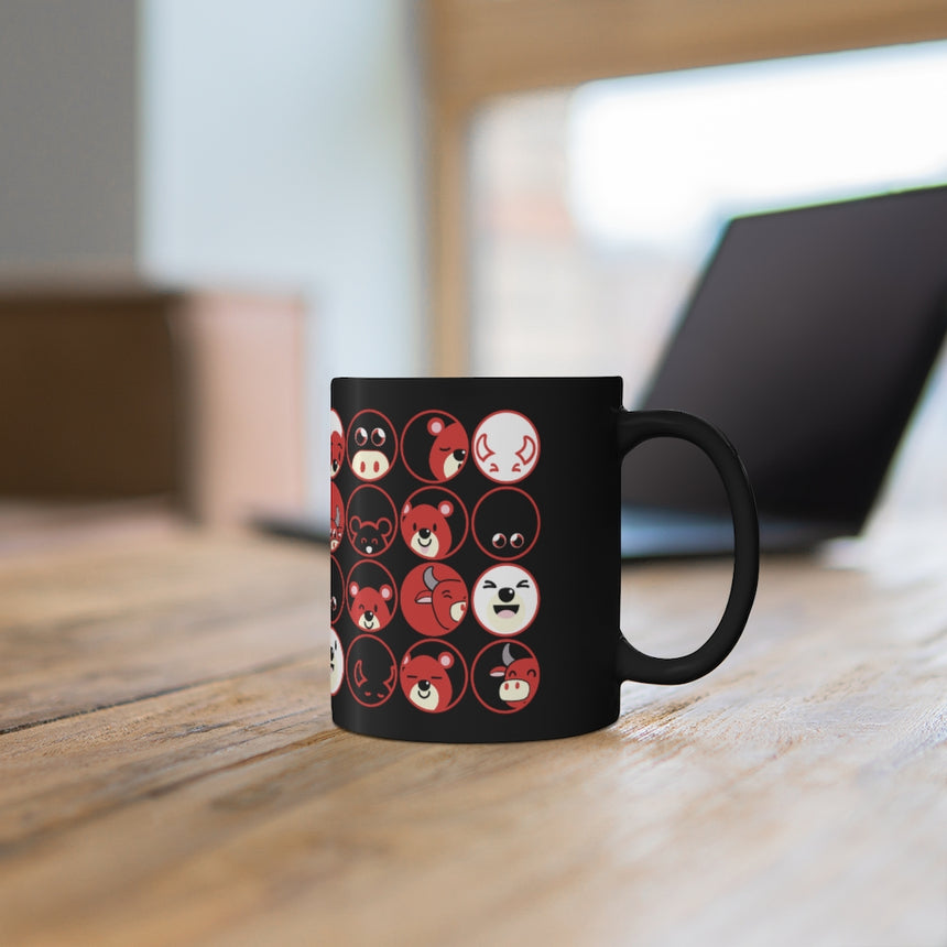 Taza negra 11oz