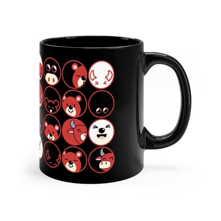 Taza negra 11oz