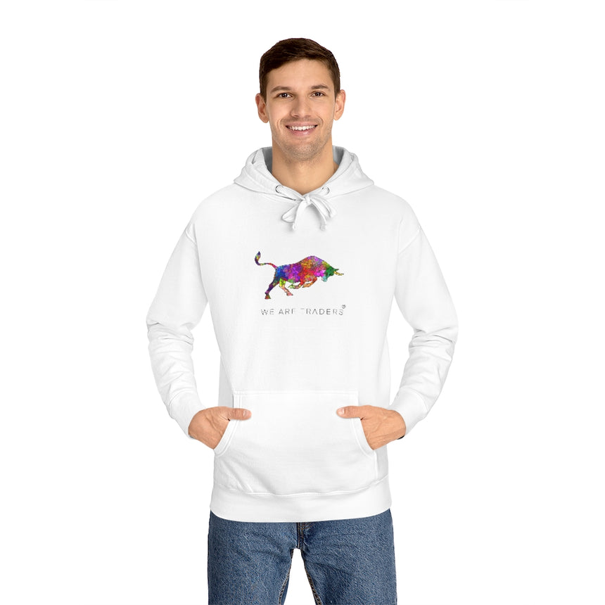 Sudadera con capucha de forro polar blanca Mosaic Bull