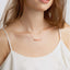 Collar de cadena con barra de plata grabada We Are Traders ®