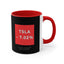 Taza de café Tesla Stock Crash, 11 oz