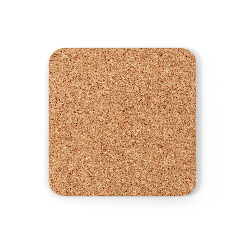 Juego de posavasos de madera de corcho gris