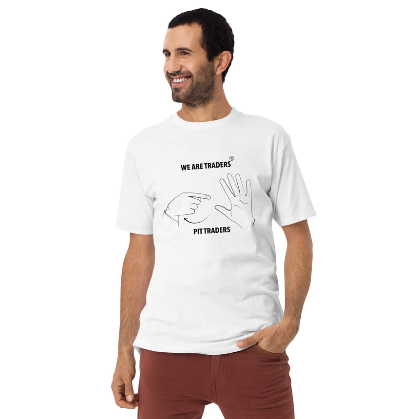 Camiseta premium pesada para hombre