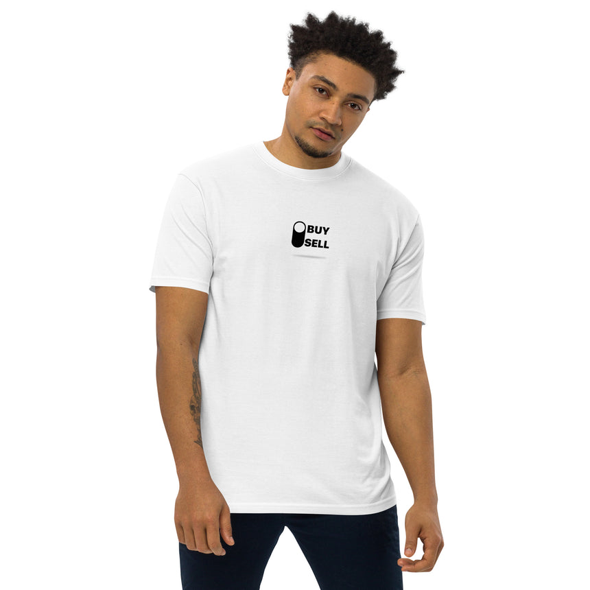 Camiseta premium pesada para hombre