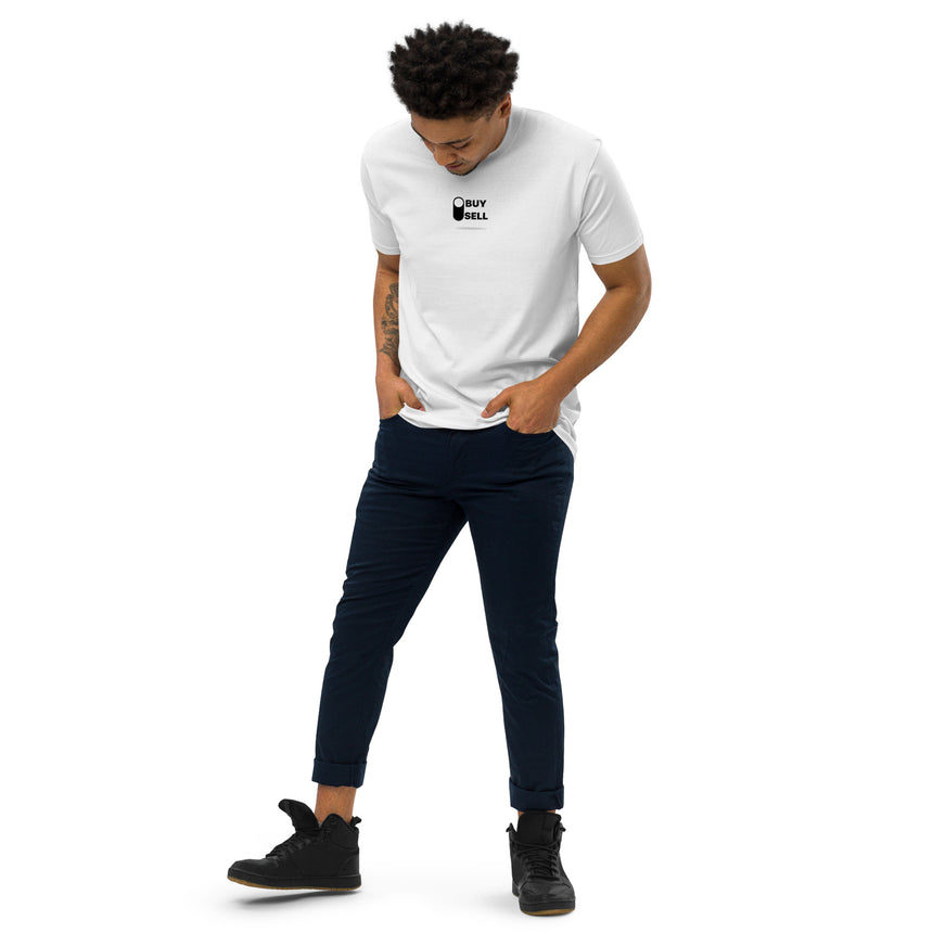 Camiseta premium pesada para hombre