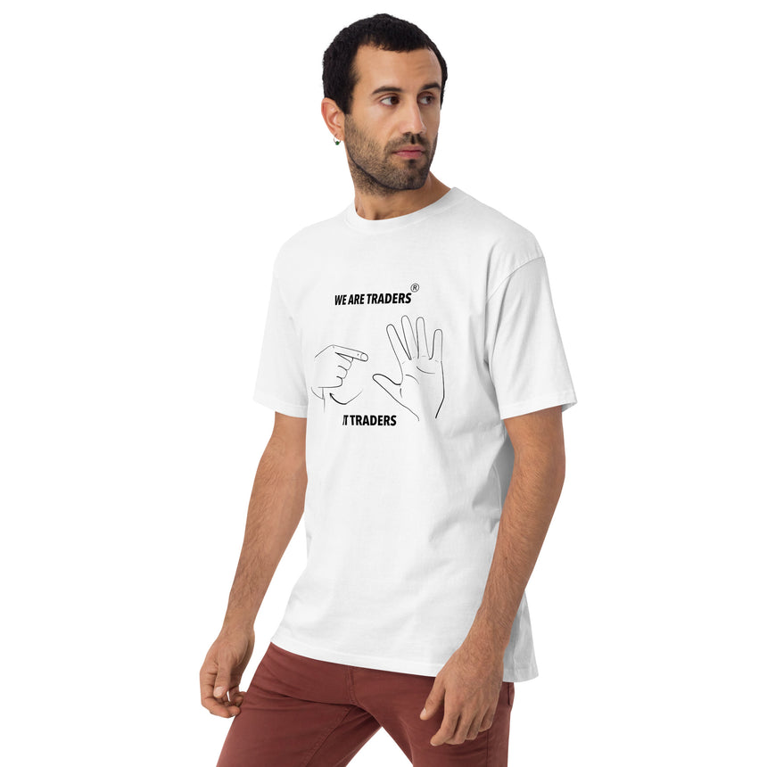 Camiseta premium pesada para hombre