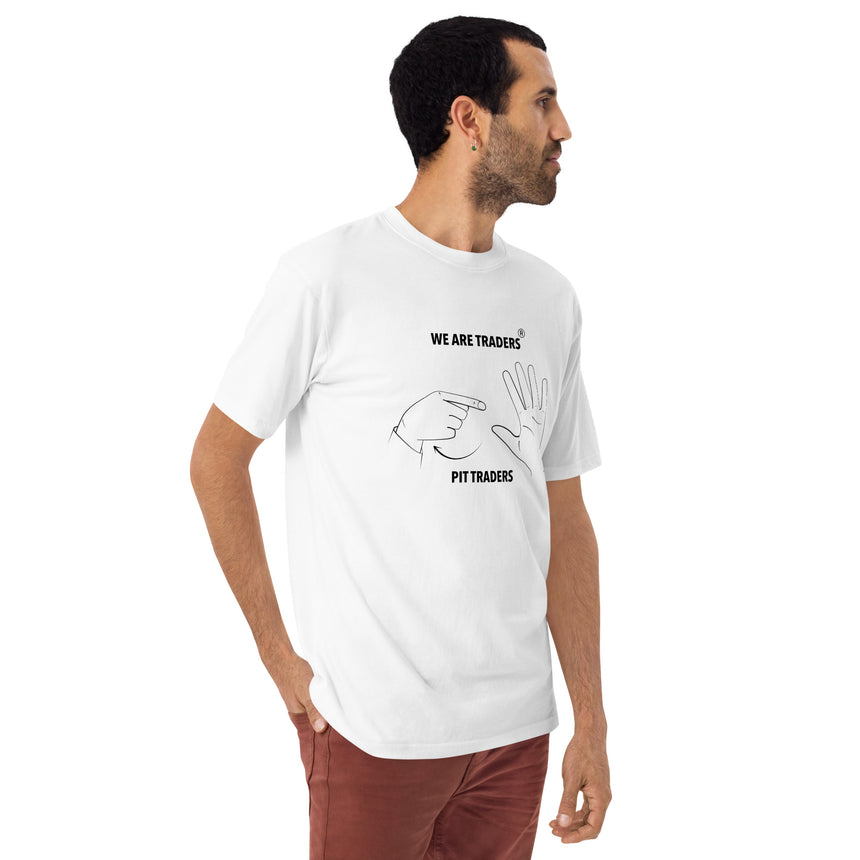Camiseta premium pesada para hombre