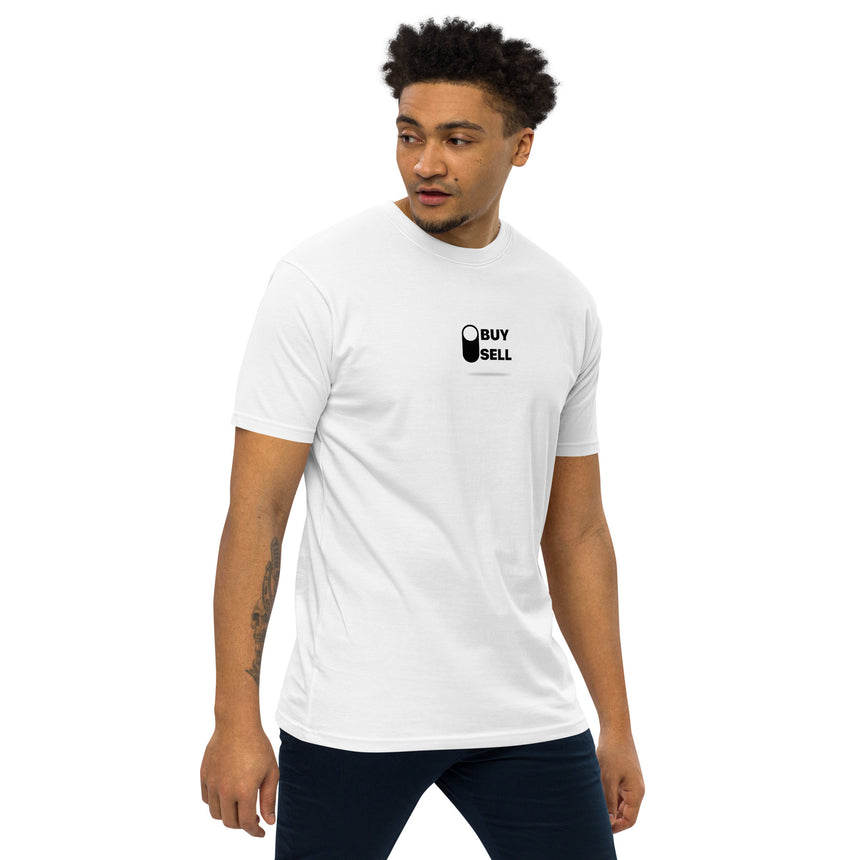 Camiseta premium pesada para hombre