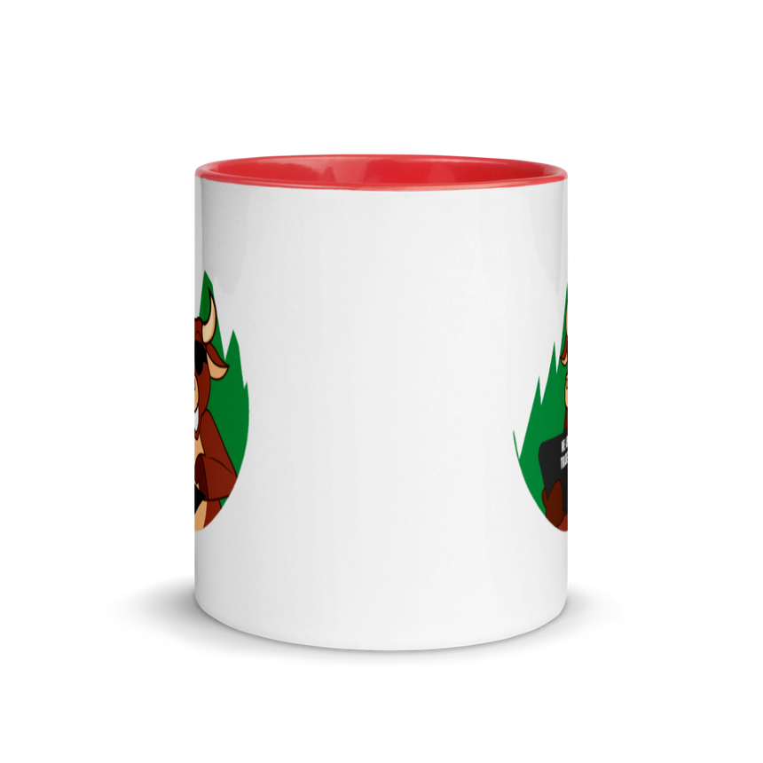 Traders Bull with Laptop Mug